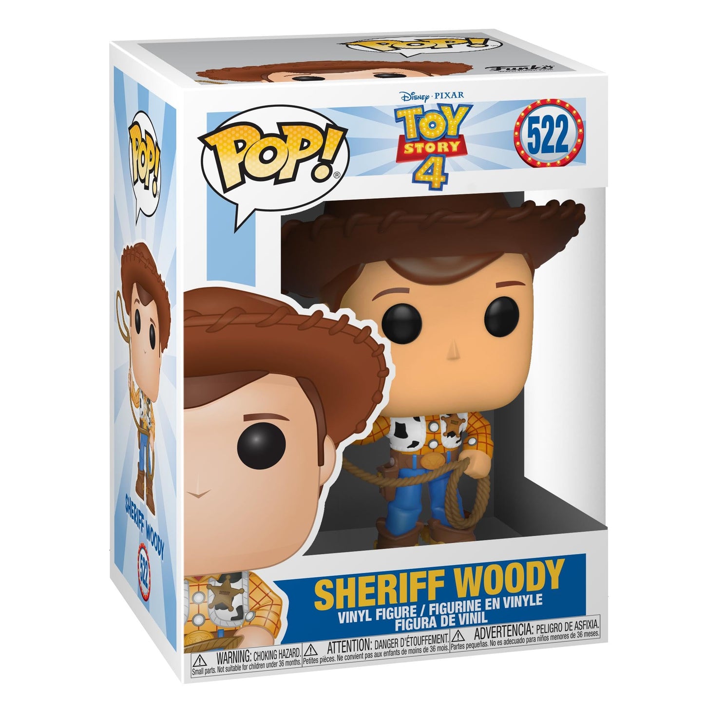 Funko Pop! Woody Vinyl Figure – Toy Story 4 Collectible, Official Merchandise