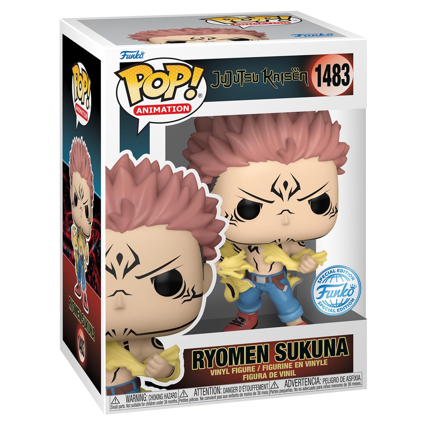 Funko Pop! Animation: Ryomen Sukuna Tearing Shirt – Special Edition Exclusive #1483