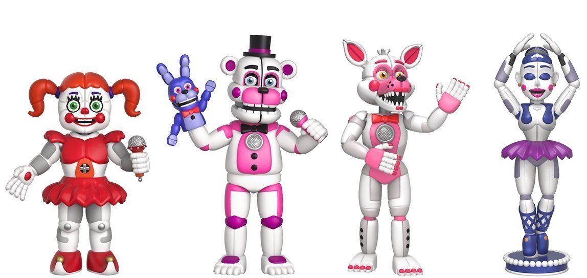 Funko 2-inch Five Nights at Freddy's Sister Location Set 1 – 4-Pack Action Figures