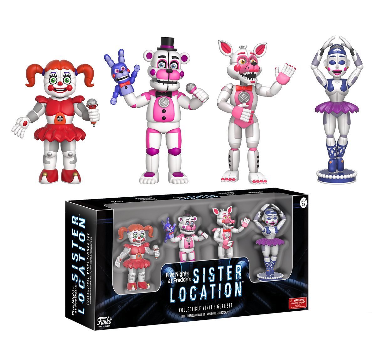 Funko 2-inch Five Nights at Freddy's Sister Location Set 1 – 4-Pack Action Figures