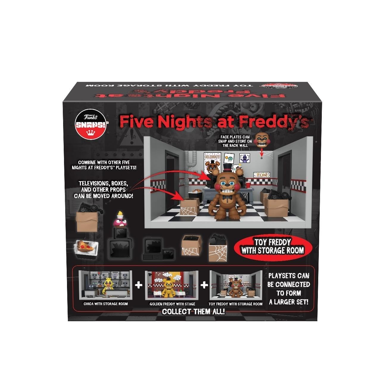 Funko Snaps!: Five Nights at Freddy's Toy Freddy with Storage Room | Collectible Playset