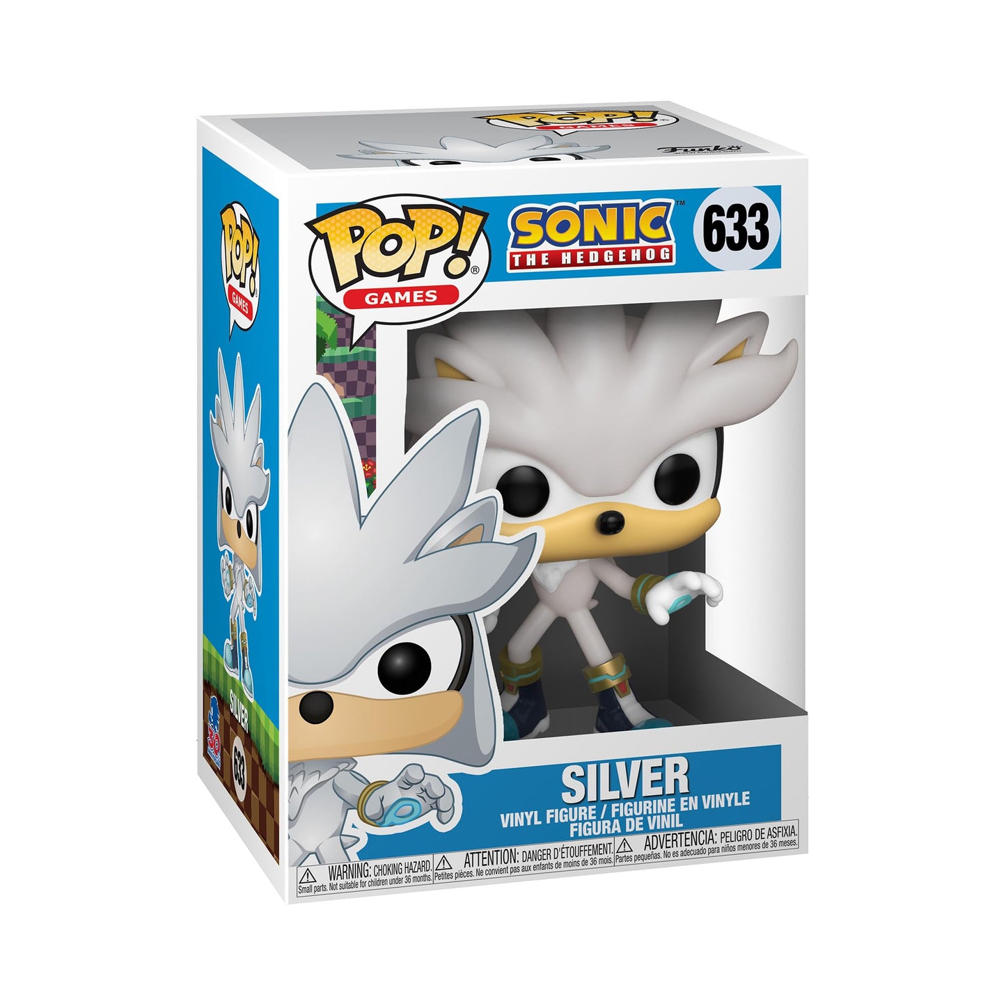 Funko Pop! Games: Sonic 30th Anniversary Silver Hedgehog – 3.75-Inch Vinyl Figure