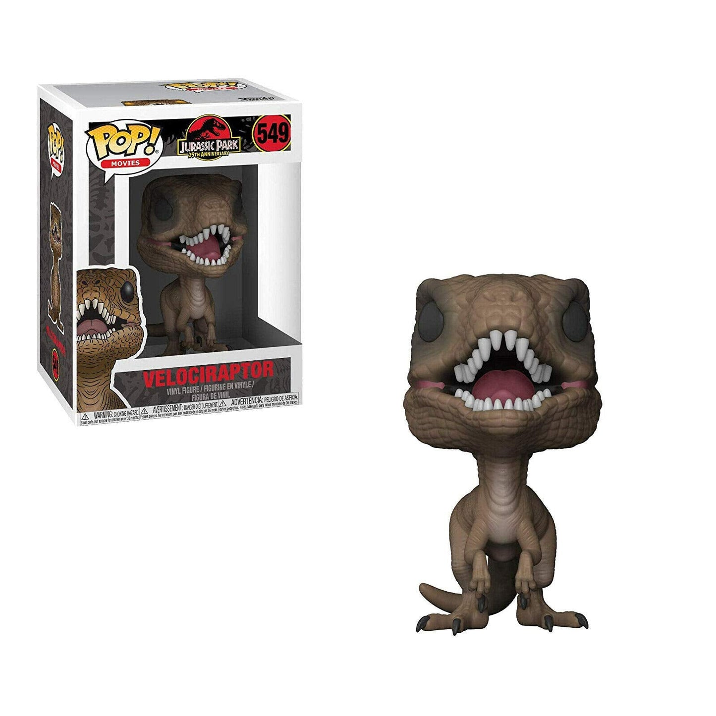 Funko Pop! Movies: Jurassic Park Velociraptor Collectible Figure – 3.75-Inch Vinyl