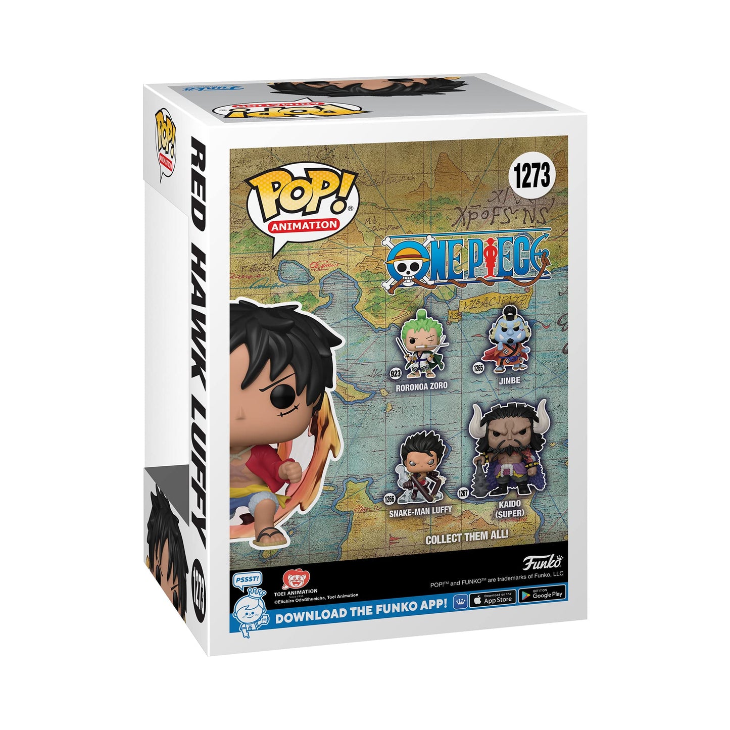 Funko Pop! Animation: One Piece Red Hawk Luffy Exclusive – Glow-in-the-Dark Vinyl Figure