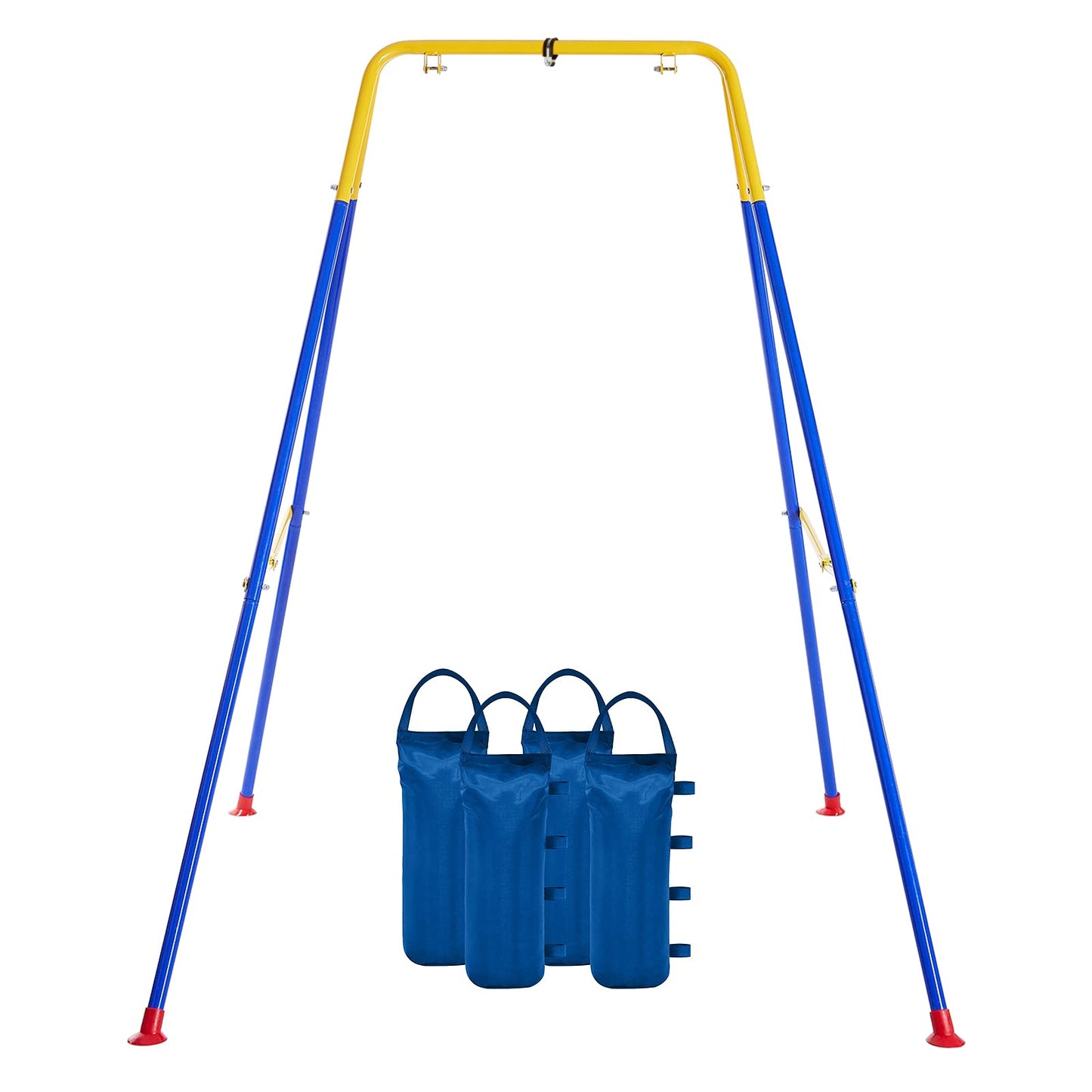 FUNLIO Foldable Swing Stand for Kids – Heavy-Duty A-Frame with 4 Sandbags