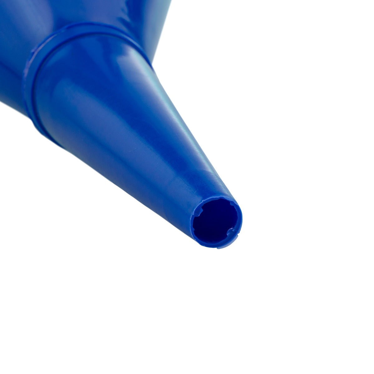 Angled Car Fuel Funnel with Filter, Blue