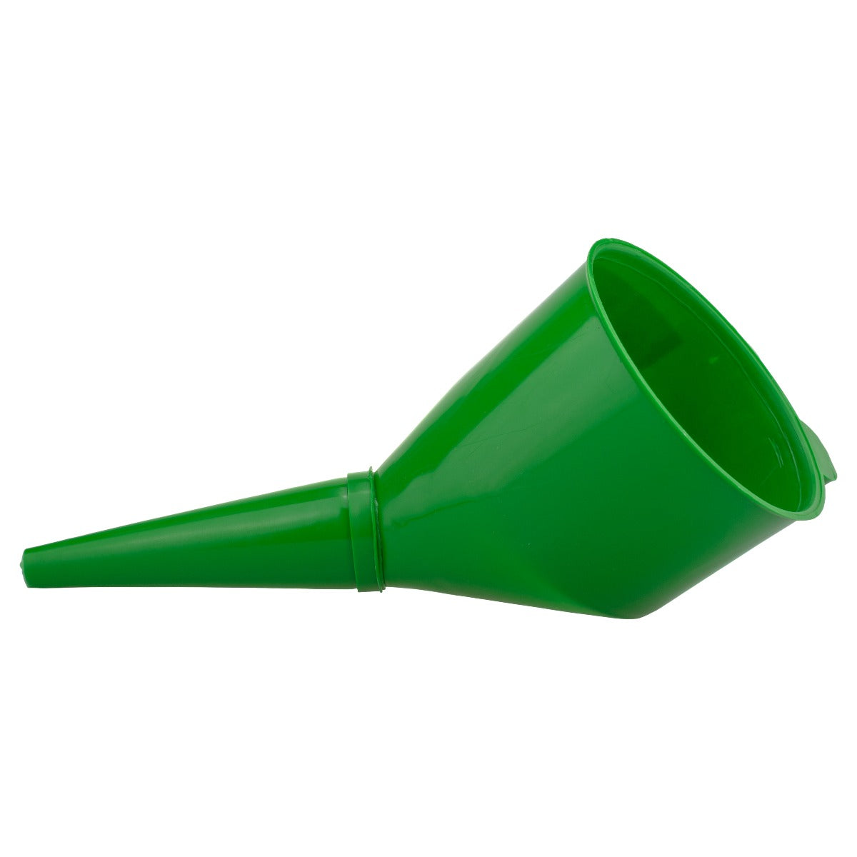 Angled Car Fuel Funnel with Filter, Green