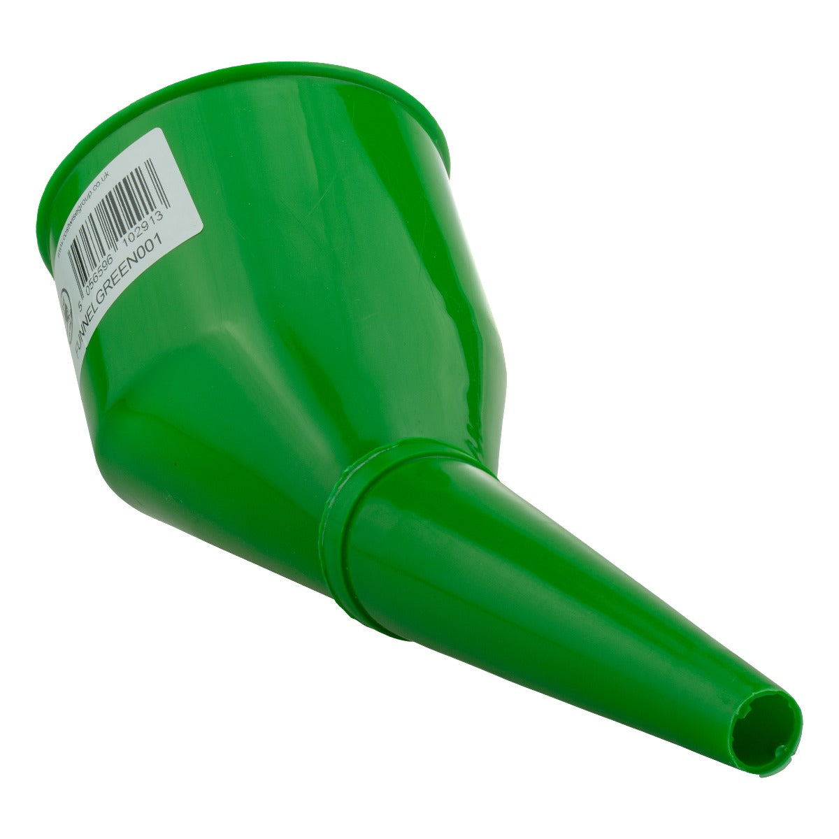 Angled Car Fuel Funnel with Filter, Green