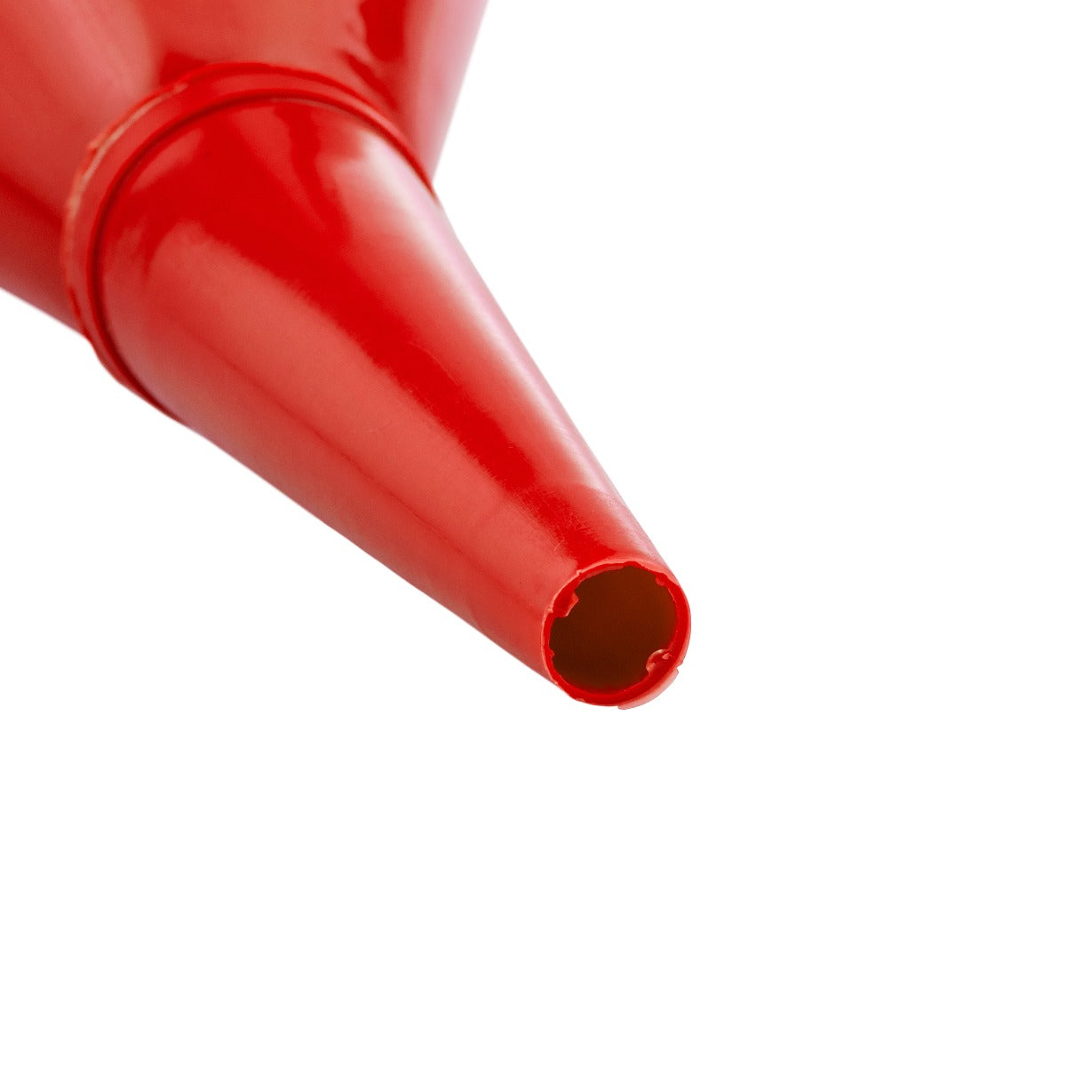 Angled Car Fuel Funnel with Filter, Red