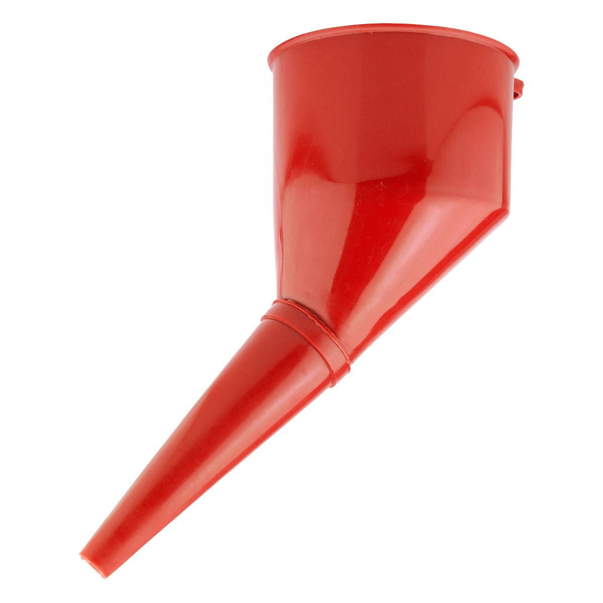 Angled Car Fuel Funnel with Filter, Red