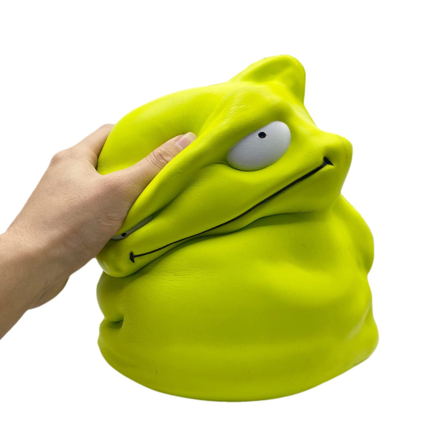 funnysquee 9.8-Inch Giant Green Monster Slow Rising Squishy – Jumbo Kawaii Toy, Stress Relief Gift for Kids