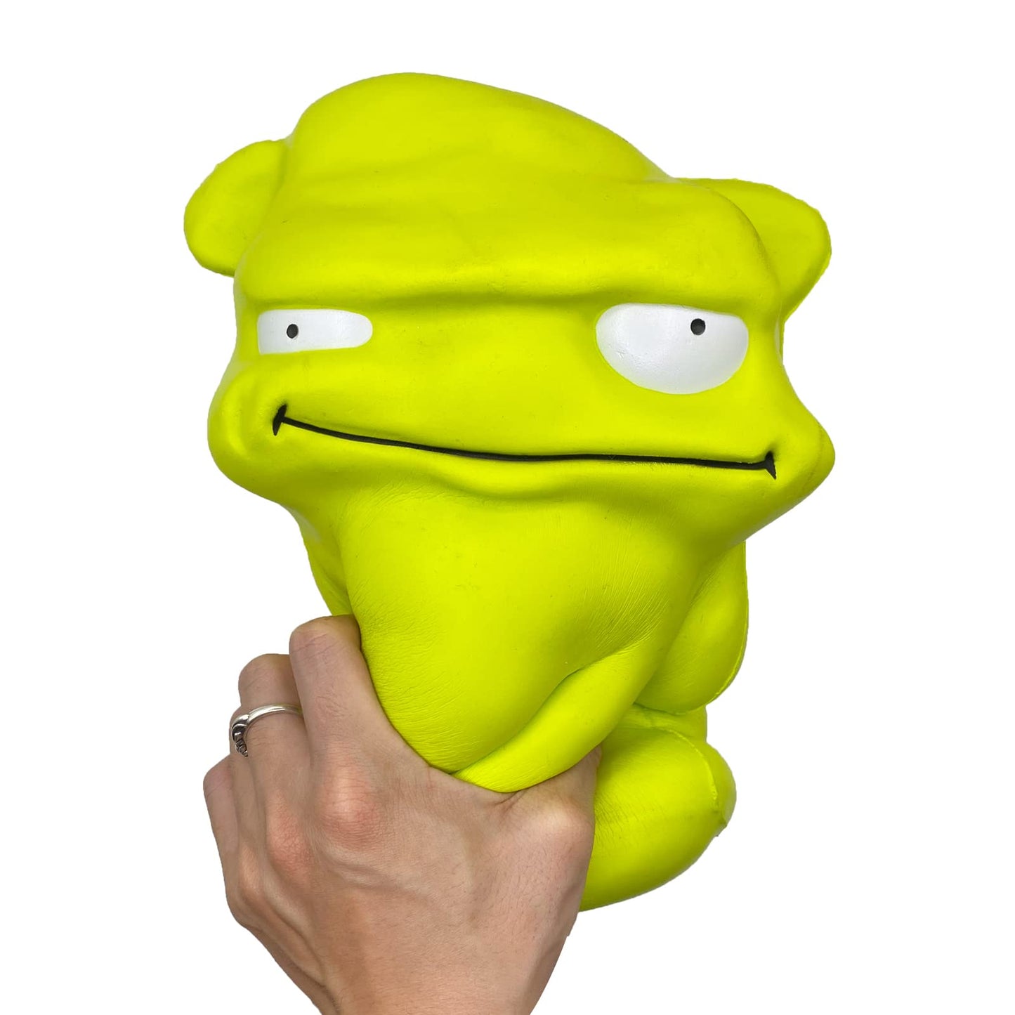 funnysquee 9.8-Inch Giant Green Monster Slow Rising Squishy – Jumbo Kawaii Toy, Stress Relief Gift for Kids