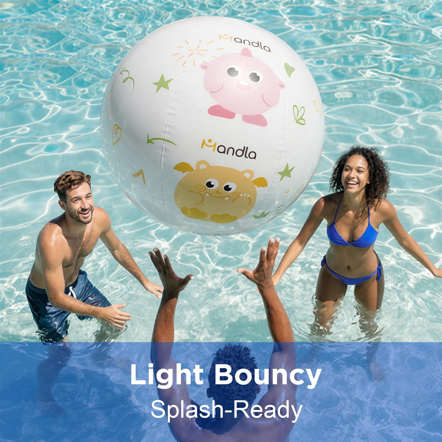 Funscape Kids 31.5-Inch Giant Beach Ball Toy – Inflatable Outdoor Ball for Backyard Pool & Party Fun