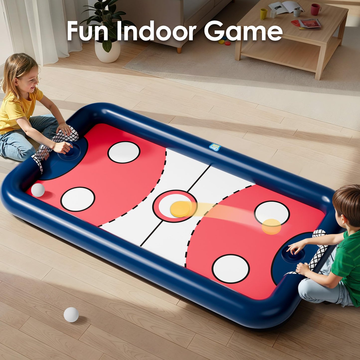 Funscape Kids Hockey Pool Table | Inflatable Water Toy for Pool & Outdoor Fun