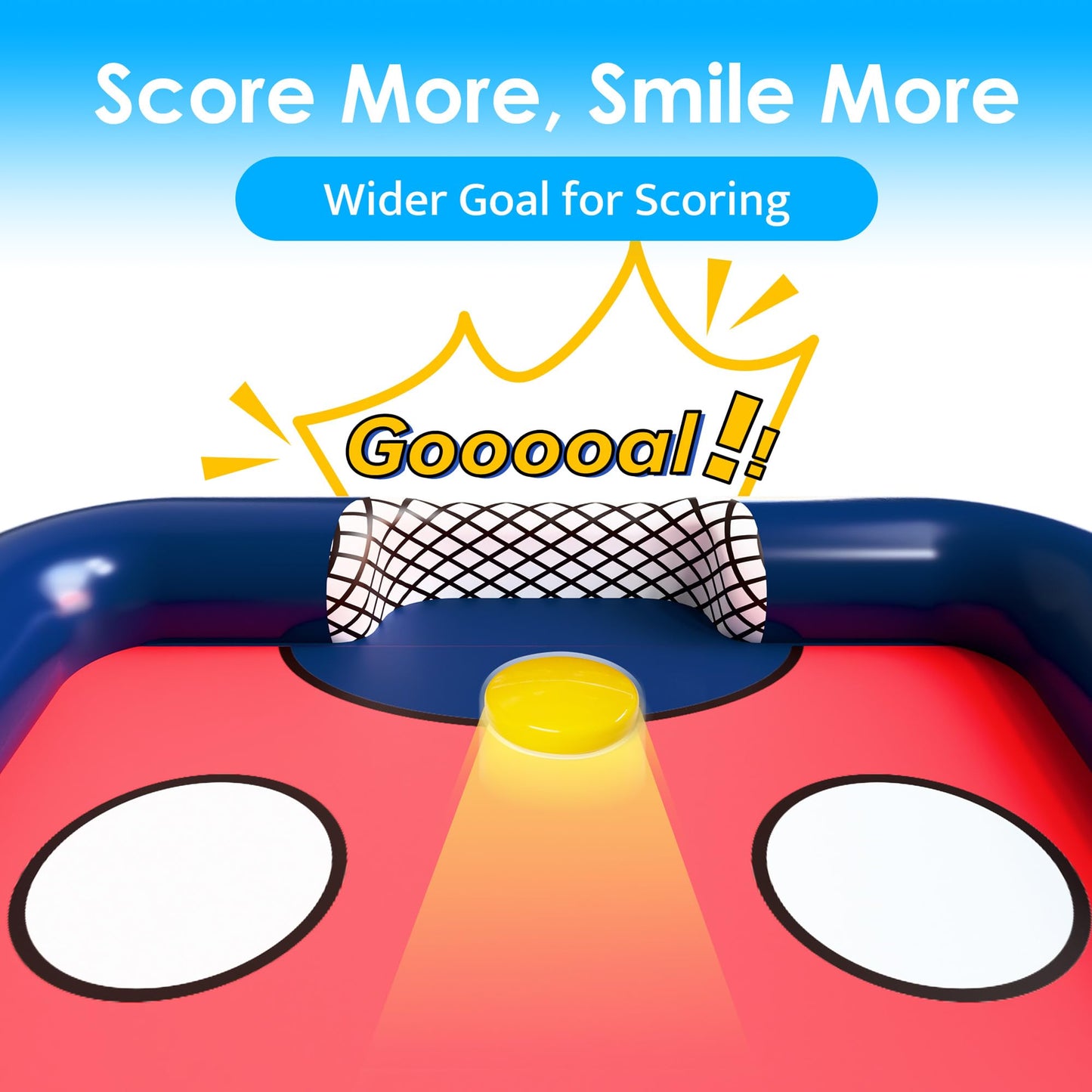 Funscape Kids Hockey Pool Table | Inflatable Water Toy for Pool & Outdoor Fun