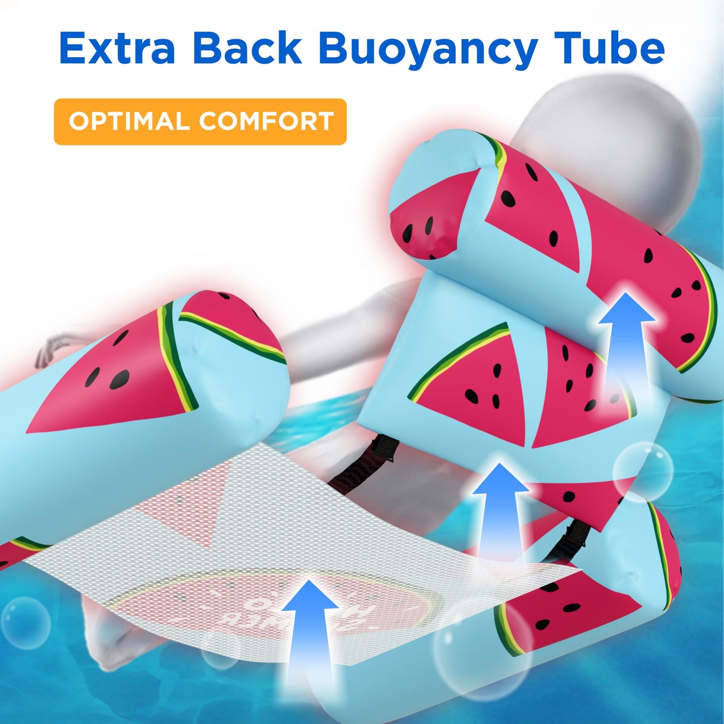 Funscape Pool Floats Chairs Adult – 2-Pack Heavy-Duty Inflatable Lounges