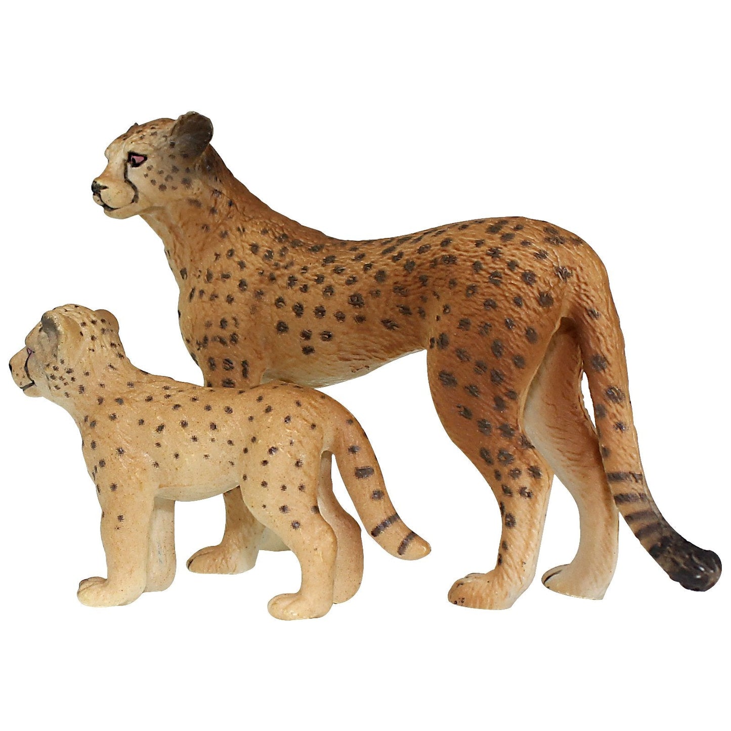 FUNSHOWCASE African Jungle Cheetah Figurines – Realistic 2-Piece Plastic Toy Set