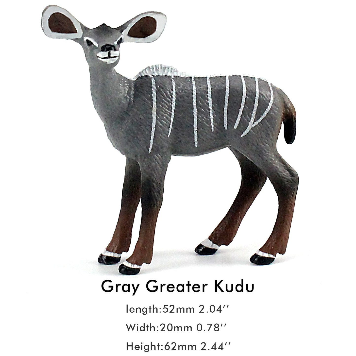 FUNSHOWCASE African Jungle Wild Animals Toy Antelope Figures – 5-Piece Set for Kids, Cake Toppers & Play