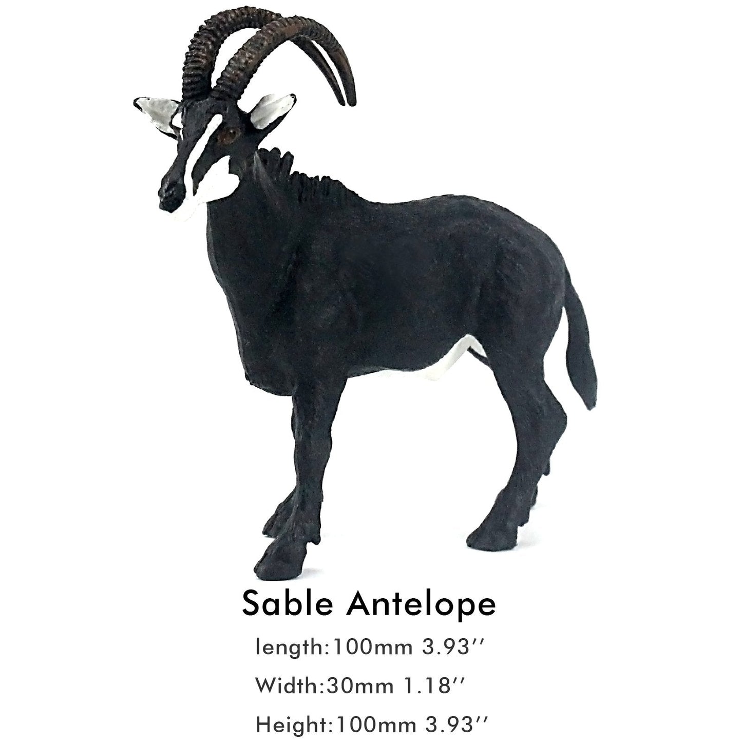 FUNSHOWCASE African Jungle Wild Animals Toy Antelope Figures – 5-Piece Set for Kids, Cake Toppers & Play
