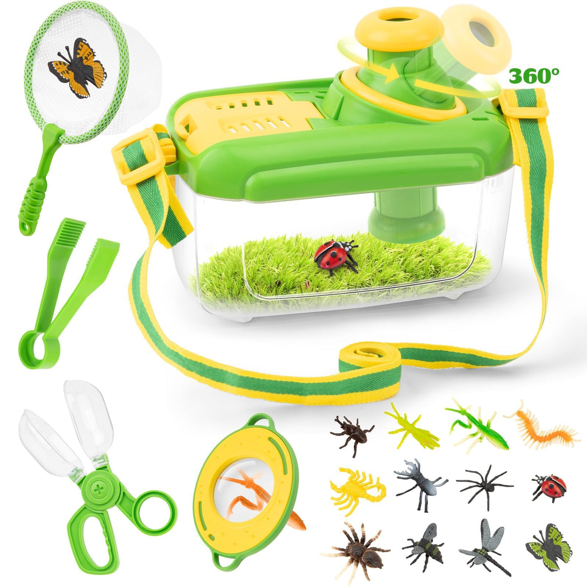 Funsland Bug Catcher Kit for Kids – 17-Piece Outdoor Explorer Set (Ages 3-8)