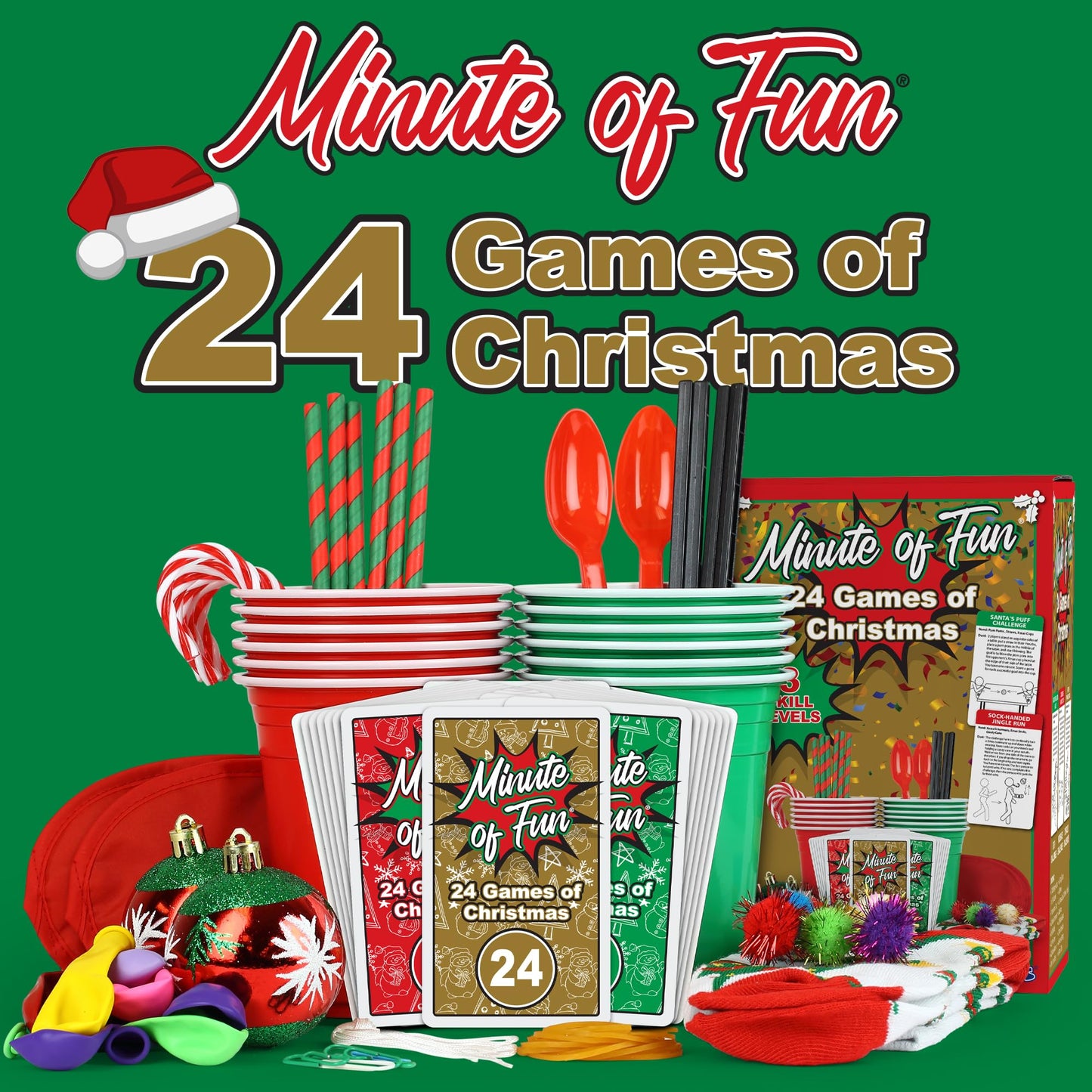 Funwares 24 Days of Christmas Games – Complete Advent Calendar for Families