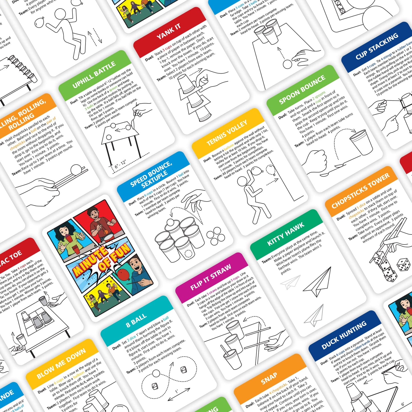 Funwares Original 237 Minute of Fun Games – Family & Travel Pack (2-12 Players)