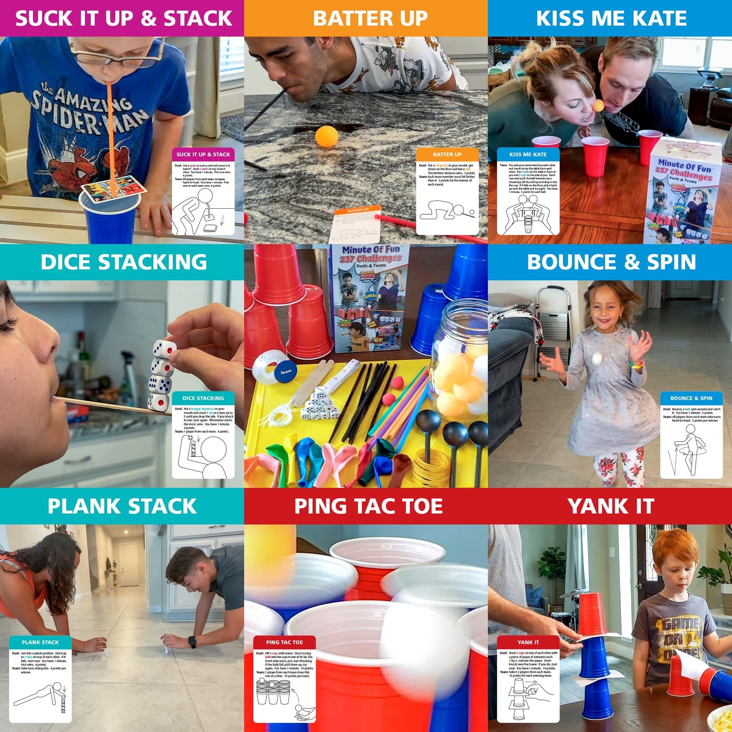 Funwares Original 237 Minute of Fun Games – Family & Travel Pack (2-12 Players)