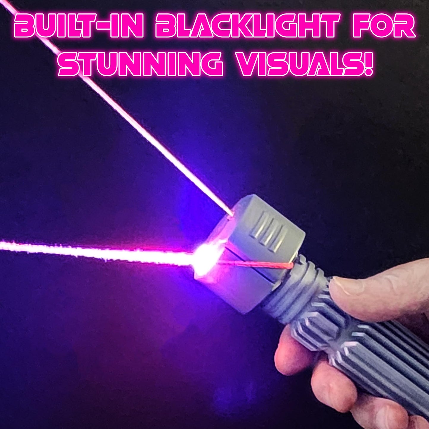 Funwares String Thing - Glowing String Toy with Built-in Blacklight | Rechargeable Fun for All Ages