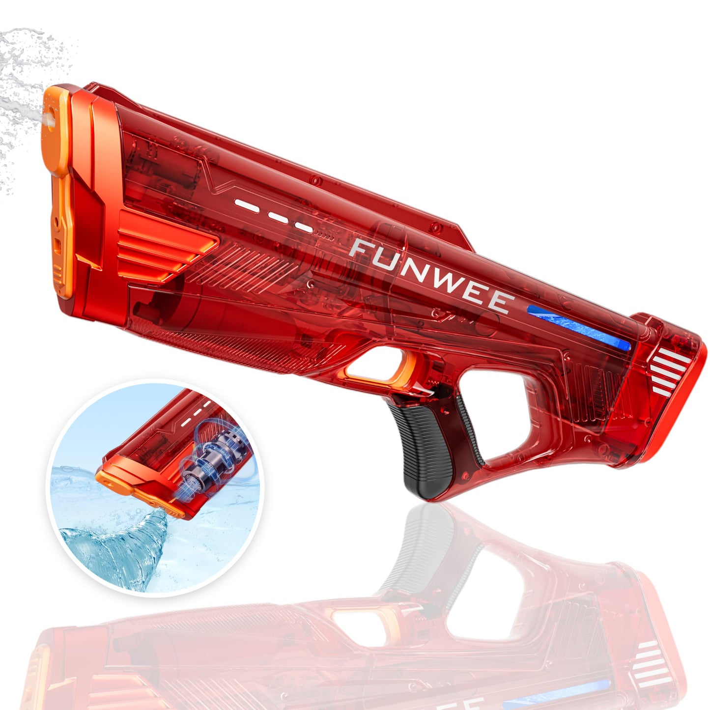 Funwee Electric Water Gun for Kids & Adults – Auto Water Blaster with Long Range