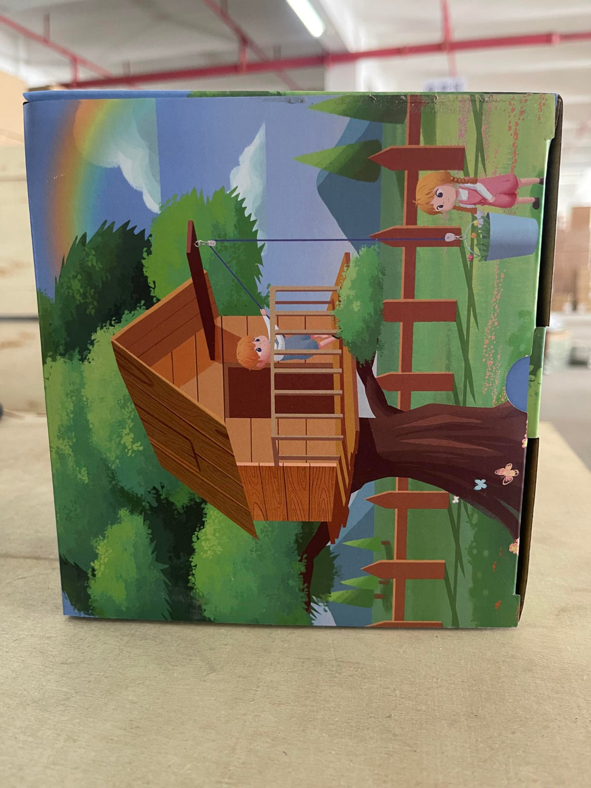 FUQUN Treehouse & Playhouse Accessories — Heavy-Duty Pulley Bucket for Outdoor Play