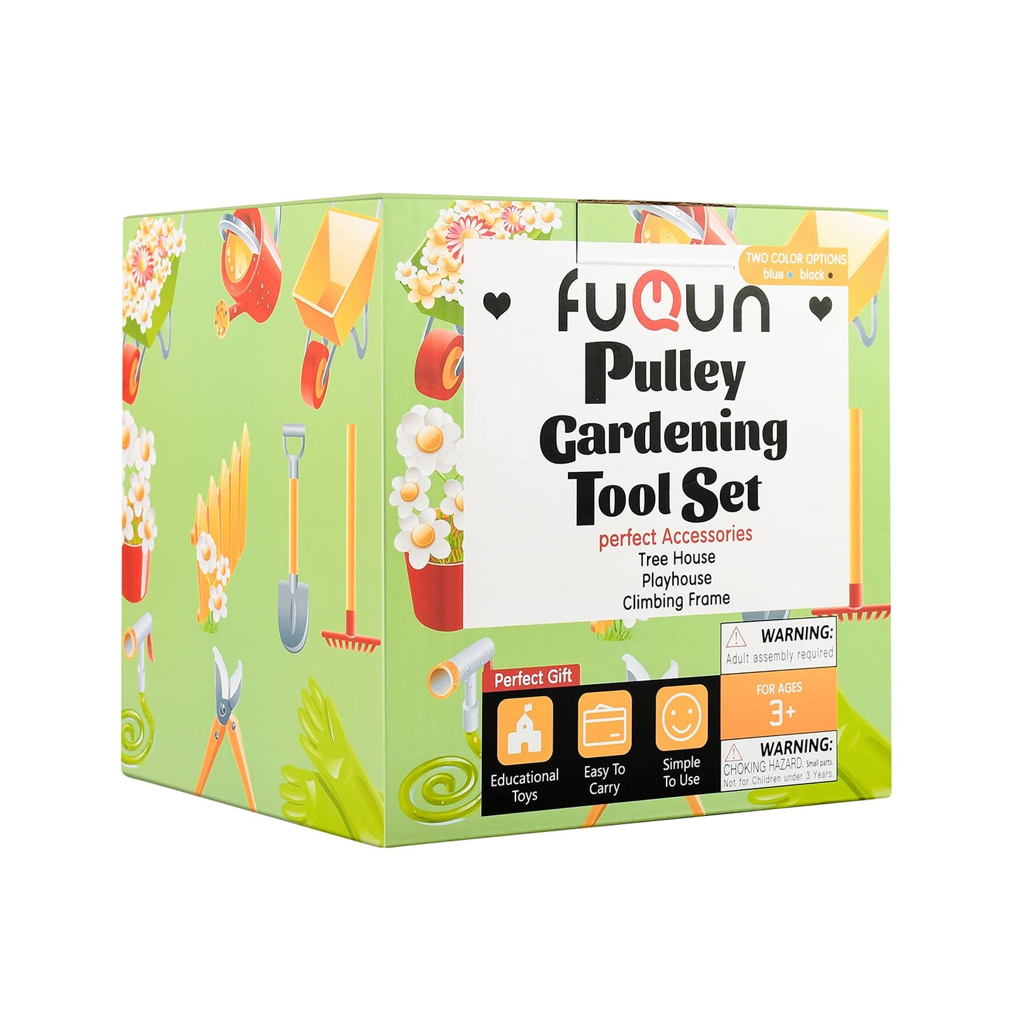 FUQUN Treehouse & Playhouse Accessories — Heavy-Duty Pulley Bucket for Outdoor Play