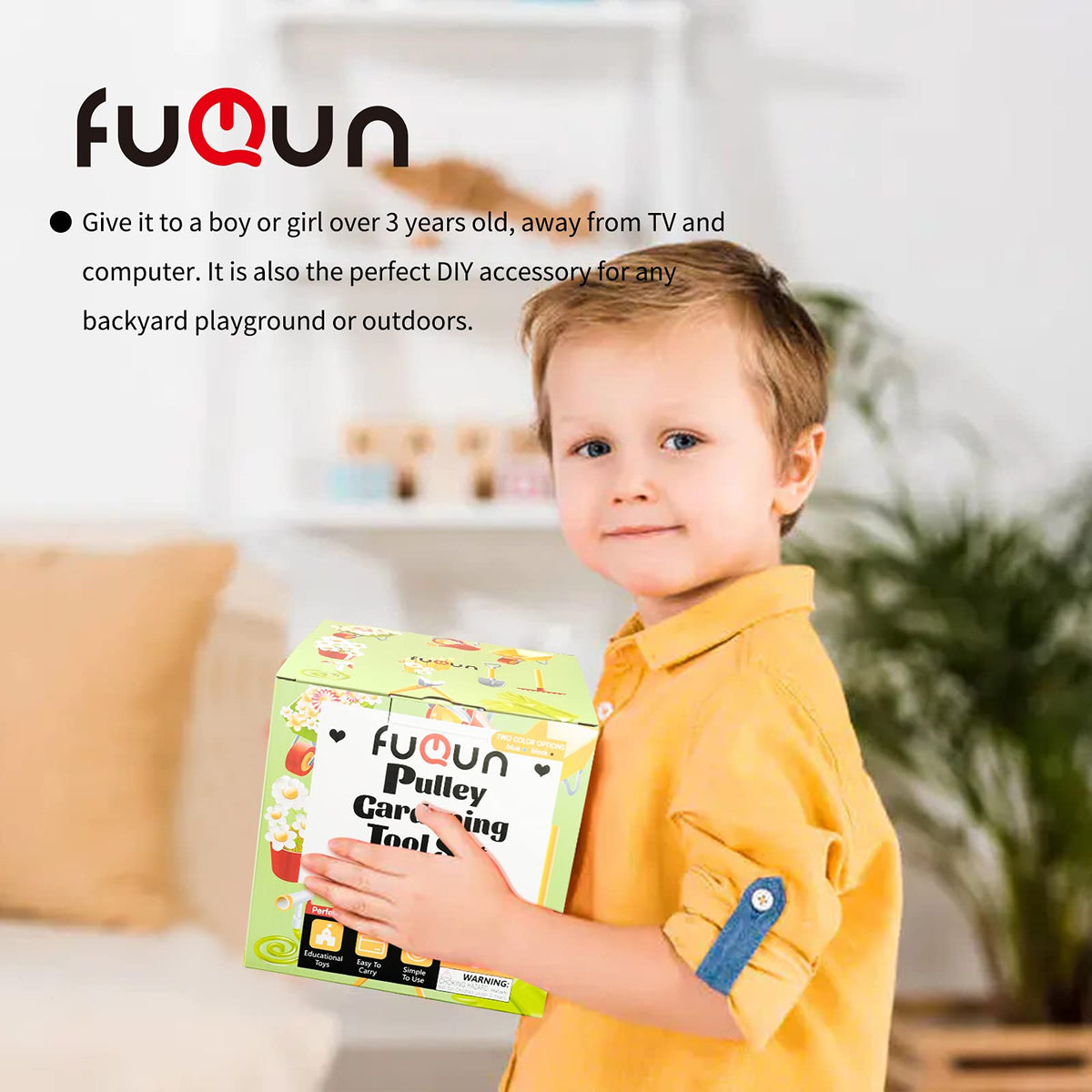 FUQUN Treehouse & Playhouse Accessories — Heavy-Duty Pulley Bucket for Outdoor Play
