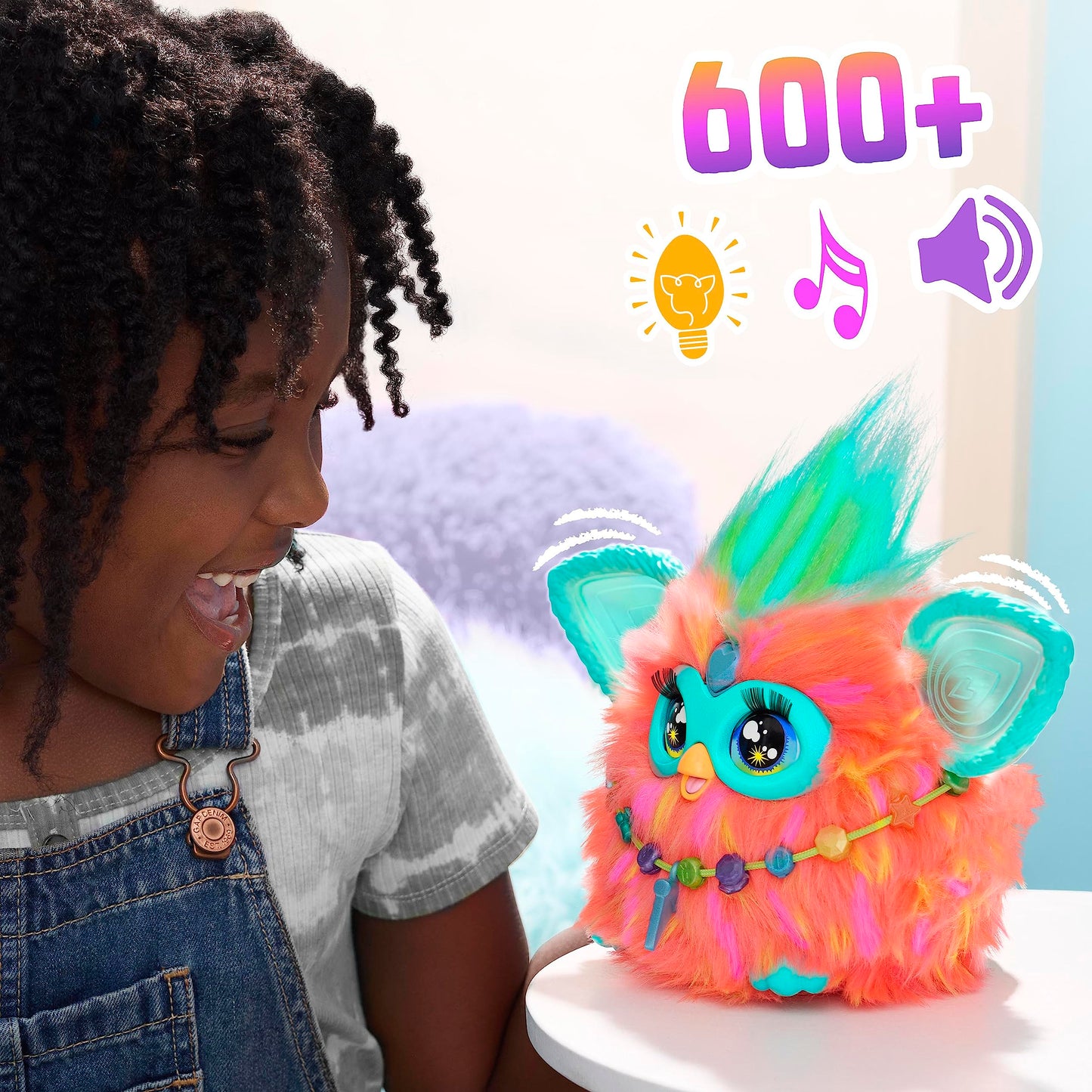 Furby Coral: Interactive Plush Toy with 15 Fashion Accessories & 600+ Responses