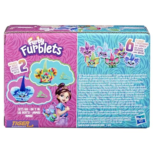 Furby Furblets 2-Pack Pix-Elle & Ooh-Koo – 45+ Sounds Each, Mini Talking Plush Toys | Ages 6+ | Amazon Exclusive