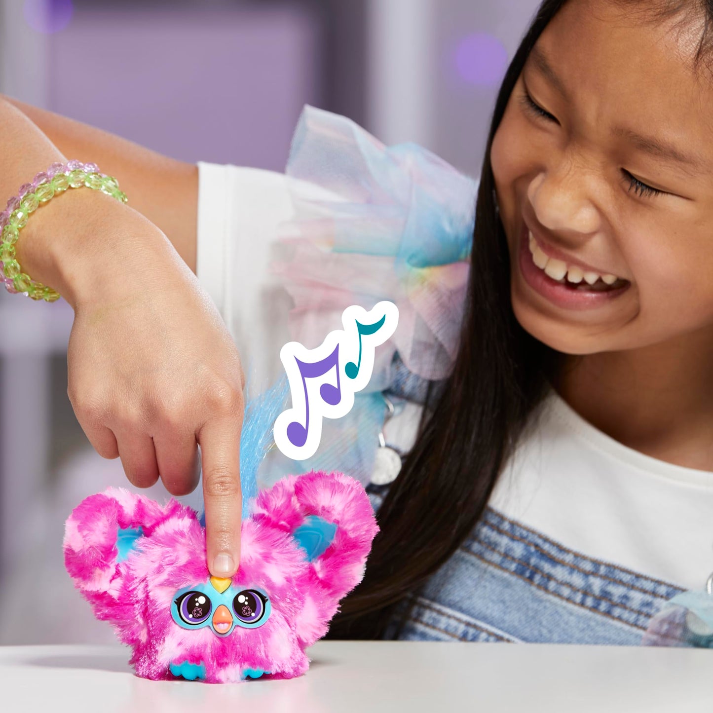 Furby Furblets Dah-Tee Mini Friend: 45+ Country Tunes in Furbish, Pink Polka Dot