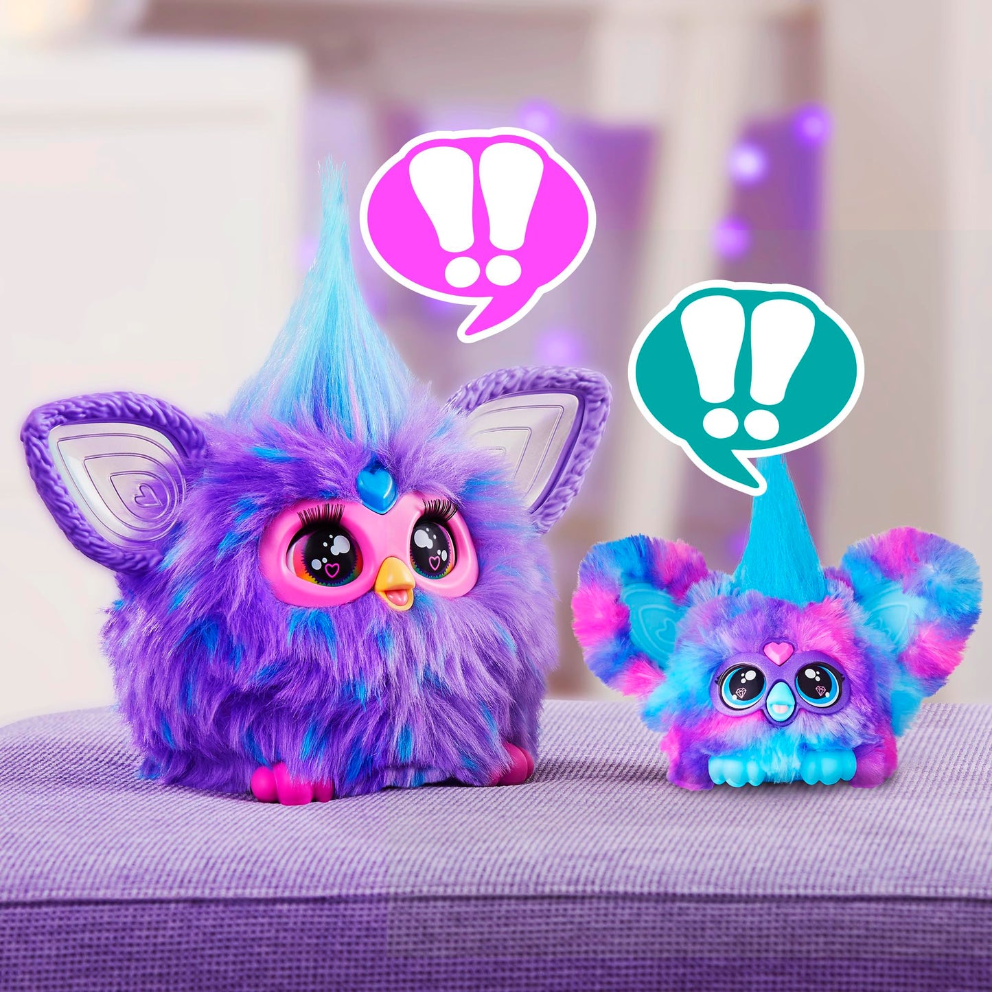 Furby Furblets 2-Pack: Luv-Lee & Mello-Nee Mini Plush with 45+ Sounds