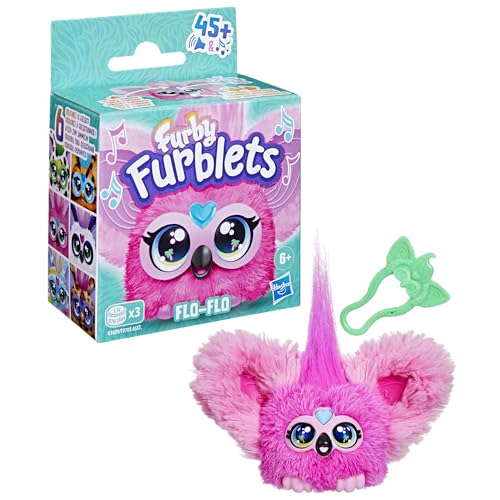 Furby Furblets Flo-Flo Mini Friend: Pink Flamingo, 45+ Sounds, Furbish, Series 5, Ages 6+