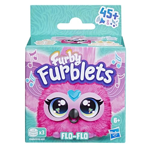 Furby Furblets Flo-Flo Mini Friend: Pink Flamingo, 45+ Sounds, Furbish, Series 5, Ages 6+