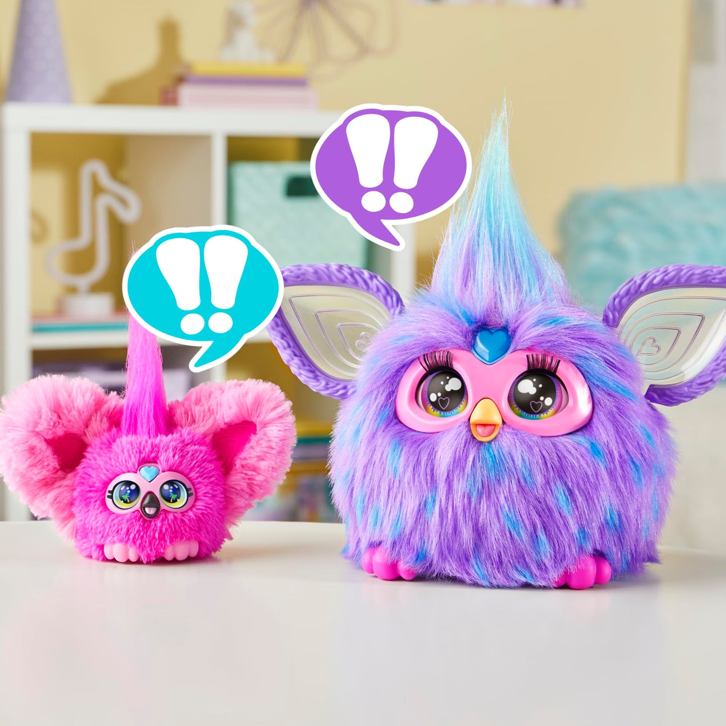 Furby Furblets Flo-Flo Mini Friend: Pink Flamingo, 45+ Sounds, Furbish, Series 5, Ages 6+