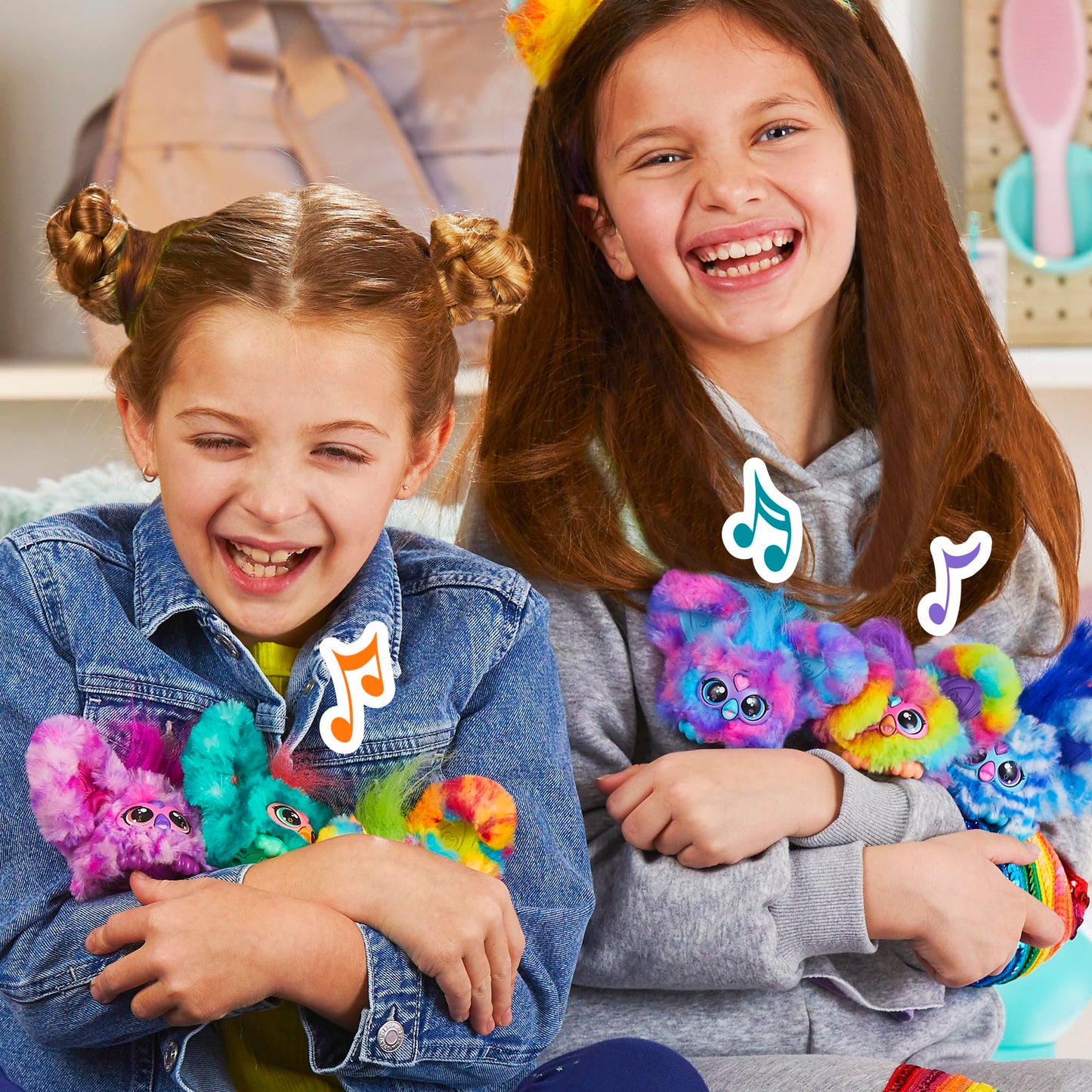 Furby Furblets 2-Pack: Luv-Lee & Mello-Nee Mini Plush with 45+ Sounds