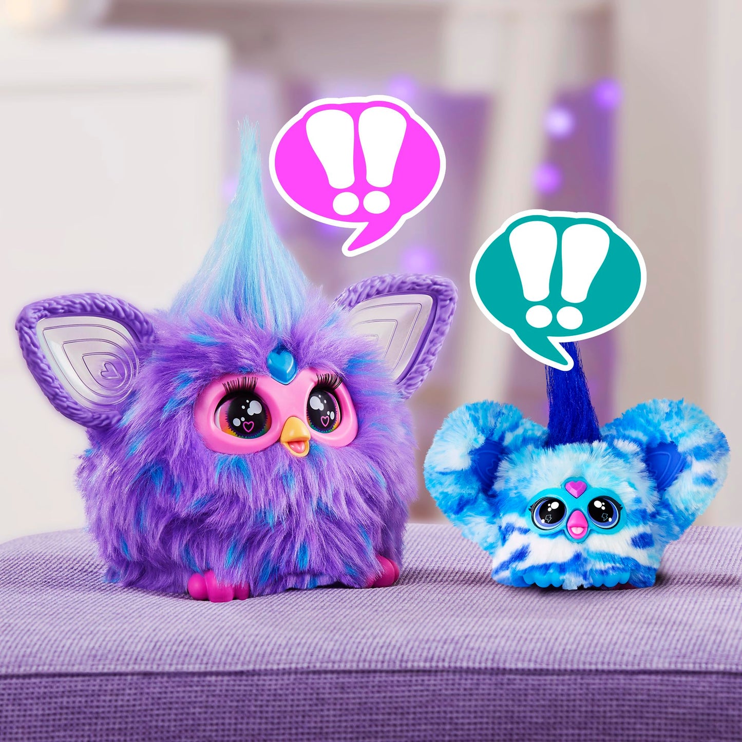 Furby Furblets 2-Pack Pix-Elle & Ooh-Koo – 45+ Sounds Each, Mini Talking Plush Toys | Ages 6+ | Amazon Exclusive