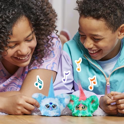 Furby Furblets Sno-Way Holiday Edition Mini Plush – 45+ Sounds, Speaks Furbish, On-the-Go Fun