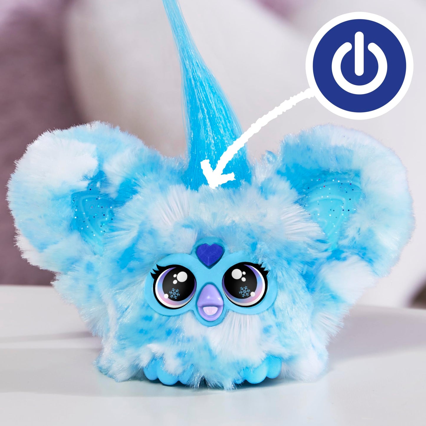 Furby Furblets Sno-Way Holiday Edition Mini Plush – 45+ Sounds, Speaks Furbish, On-the-Go Fun