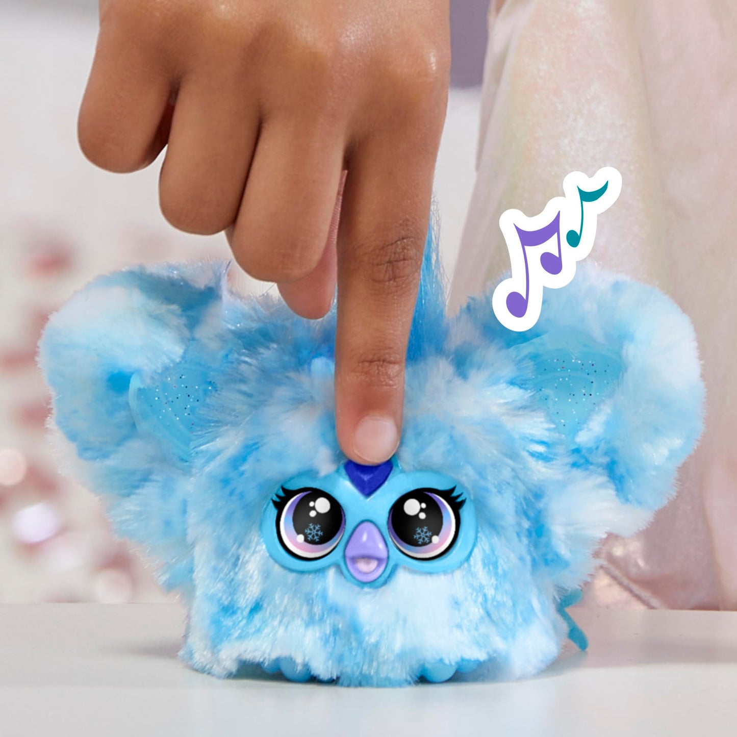 Furby Furblets Sno-Way Holiday Edition Mini Plush – 45+ Sounds, Speaks Furbish, On-the-Go Fun