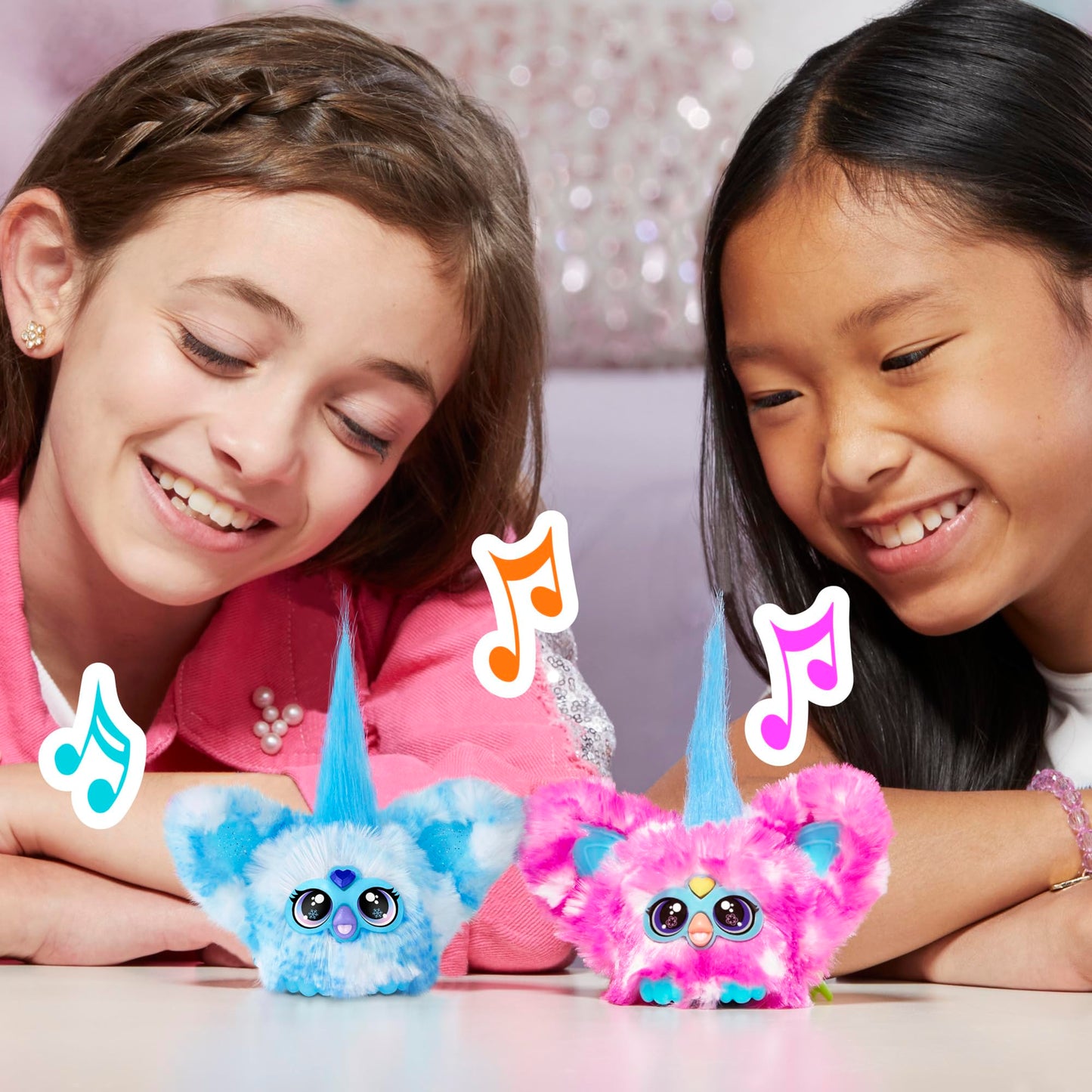 Furby Furblets Sno-Way Holiday Edition Mini Plush – 45+ Sounds, Speaks Furbish, On-the-Go Fun