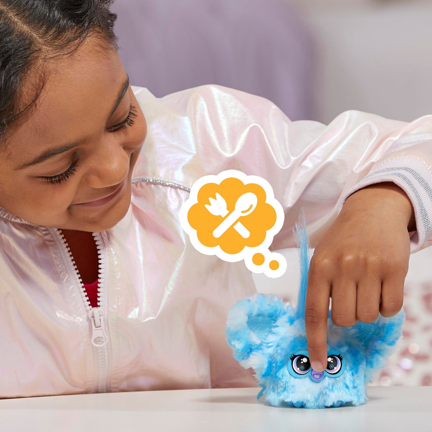 Furby Furblets Sno-Way Holiday Edition Mini Plush – 45+ Sounds, Speaks Furbish, On-the-Go Fun