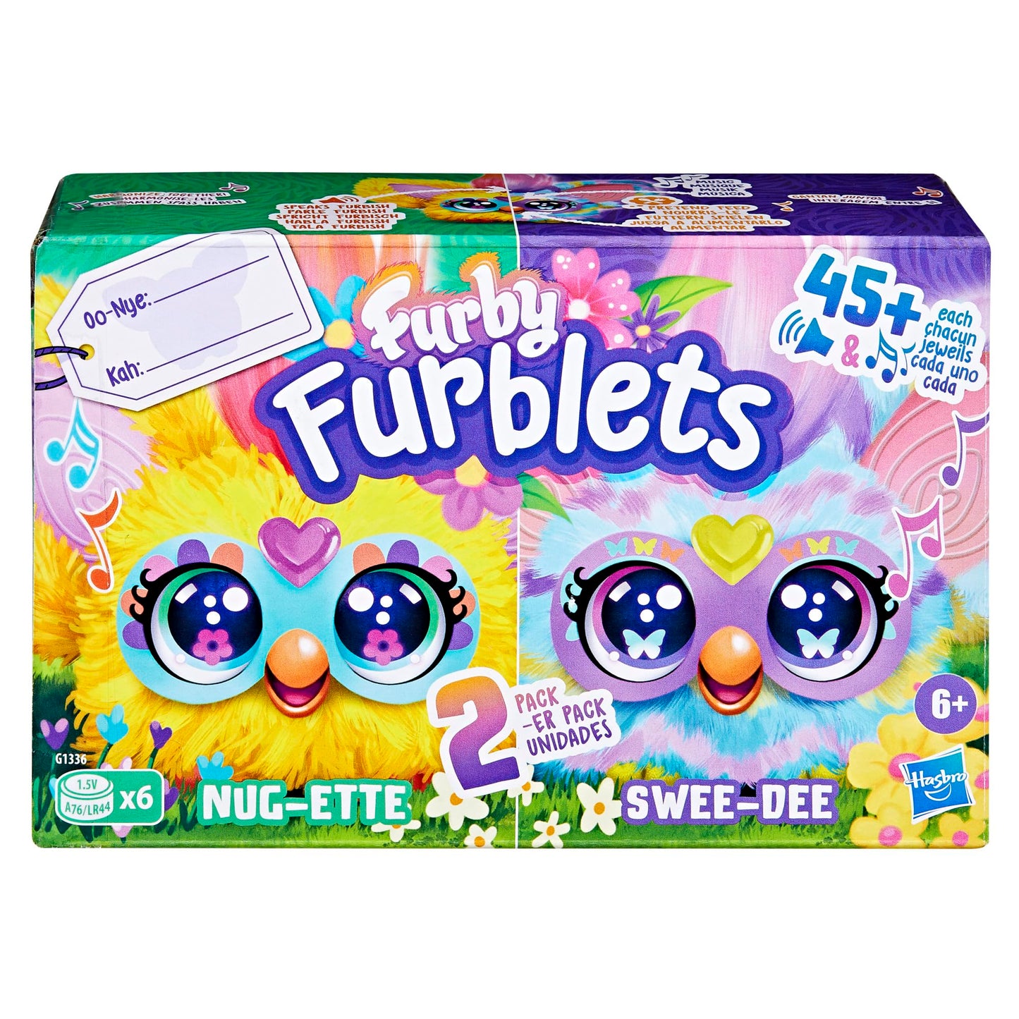Furby Furblets 2 Pack – Nug-Ette & Swee-Dee Spring Mini Plush Toys