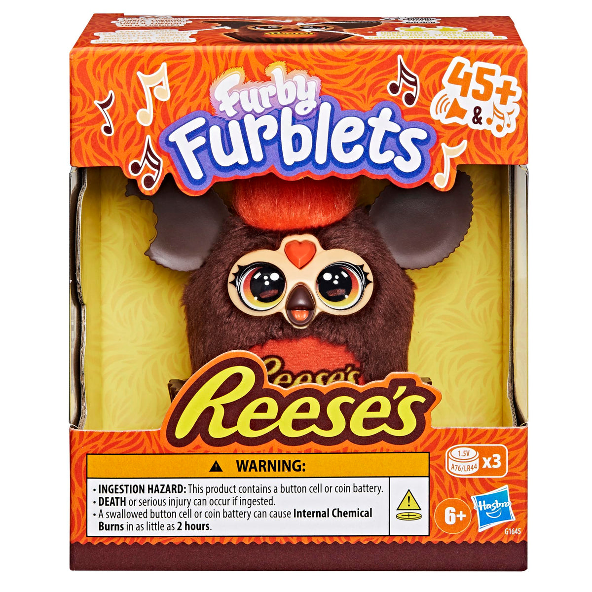 Furby Furblets REESE'S Cup Mini 3-Inch Electronic Plush | Candy Toy for Kids 6+