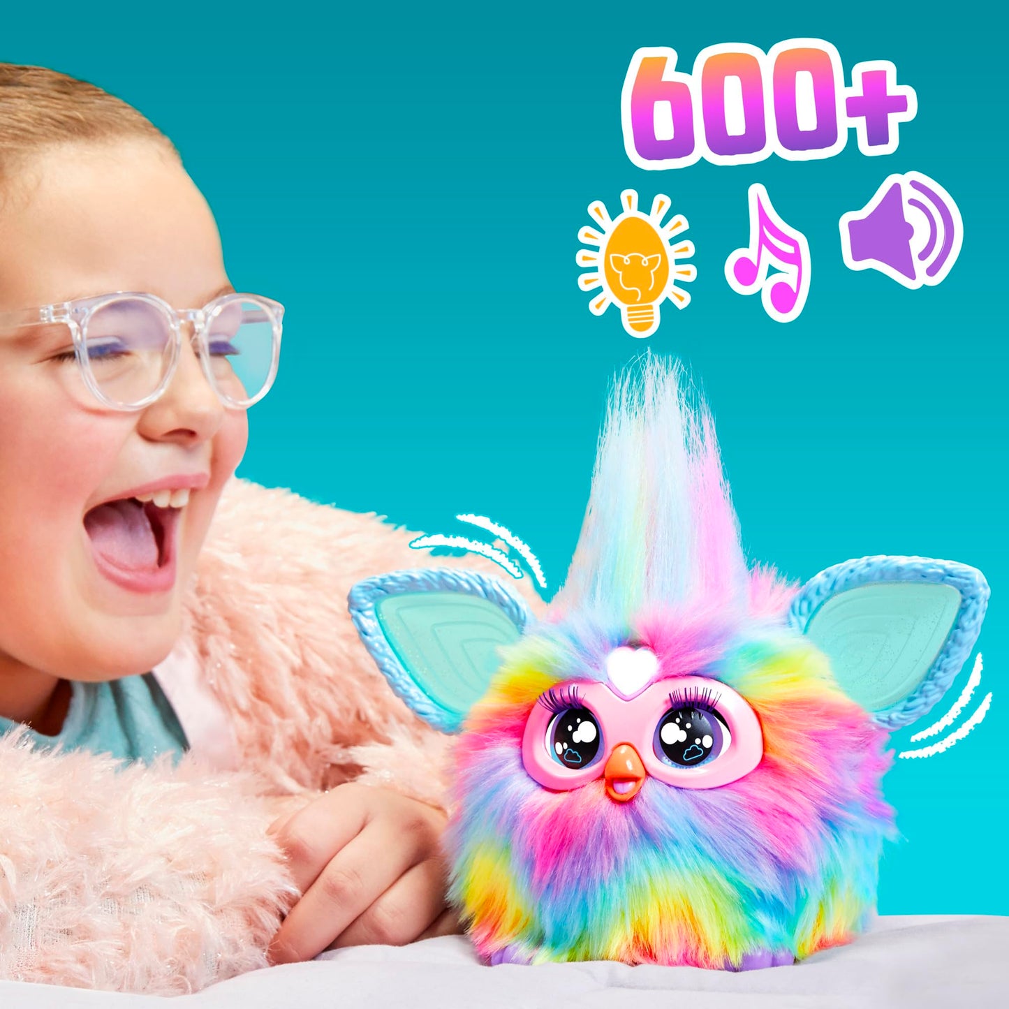 Furby Tie Dye: 15 Fashion Accessories — Interactive Plush with Voice Activated Modes