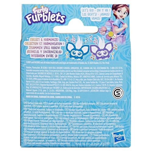 Furby Furblets Hoo-Lah Pineapple Mini Toy — 45+ Sounds, Furby Language, Keychain Clip